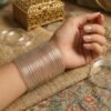 8 Pcs Trendy Glossy Jelly Glass Bangles