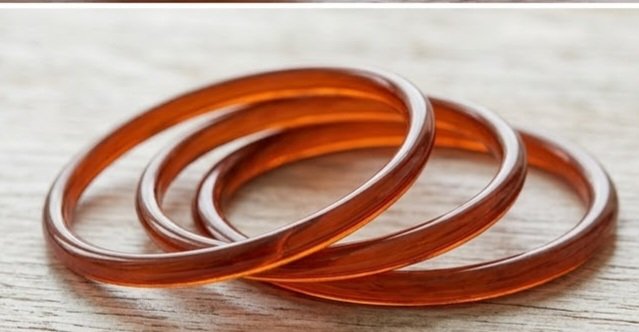 8 Pcs Trendy Glossy Jelly Glass Bangles - الصورة 2