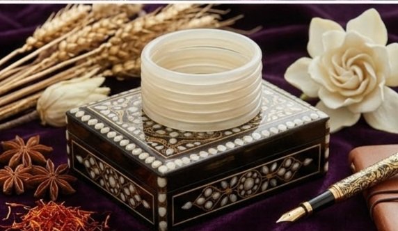 8 Pcs Trendy Glossy Jelly Glass Bangles