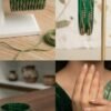 8 Pcs Indian Stone Glass Bangles Elegant Fashion Bracelets for Wedding Party and Festive Wear for Sale