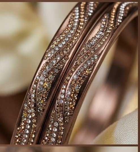 Indian stone Bangles 8pcs - Image 2