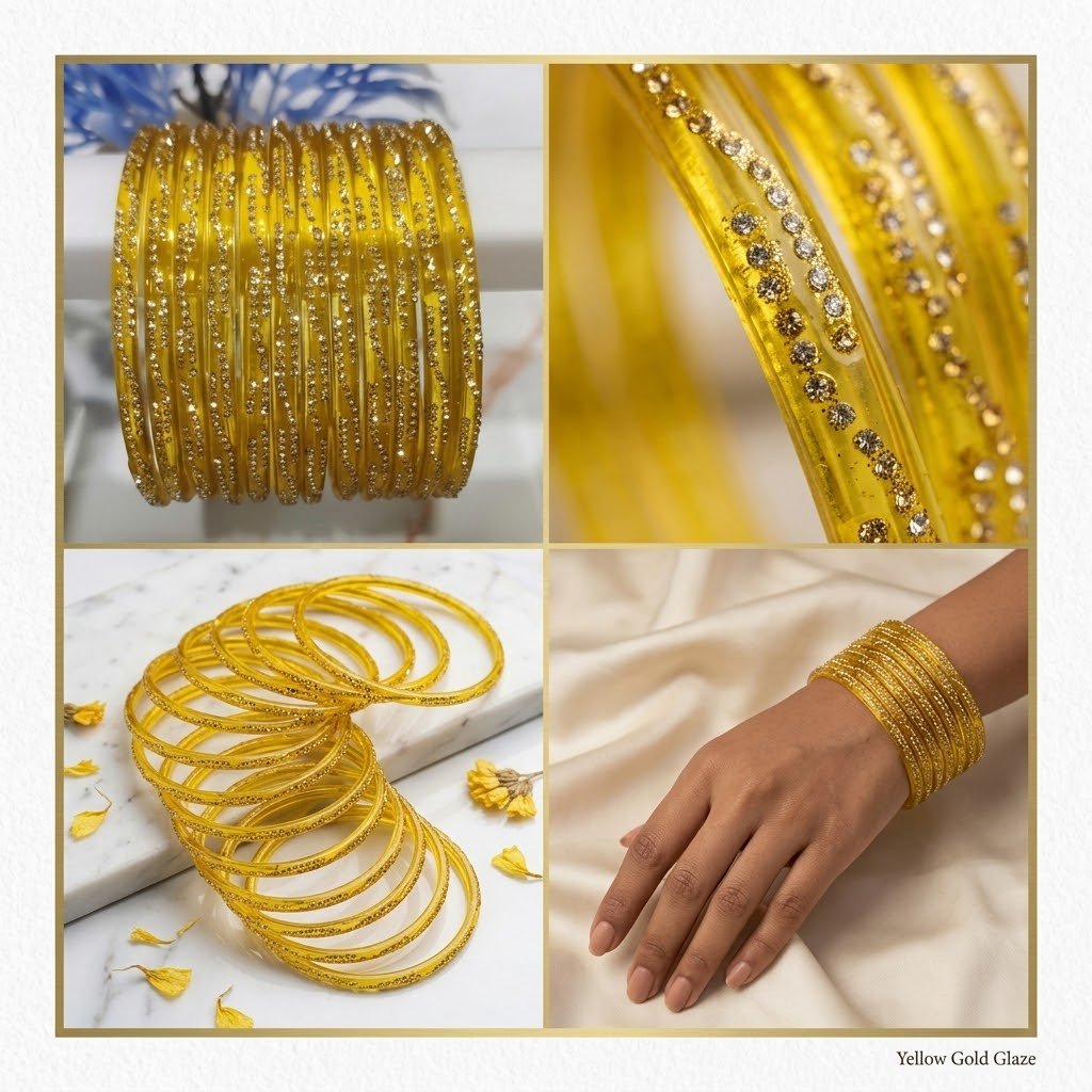 Indian stone Bangles 8pcs - Image 4