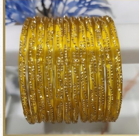 Indian stone Bangles 8pcs