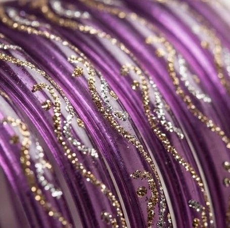Indian stone Bangles 8pcs - Image 2