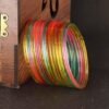 Jelly Glass Bangles Set for Women | Transparent Jelly Glass Bangles | Colorful Stackable Chudi Bangles | Lightweight Fashion Bangles for Party, Festival & Daily Wear (12 Pieces)