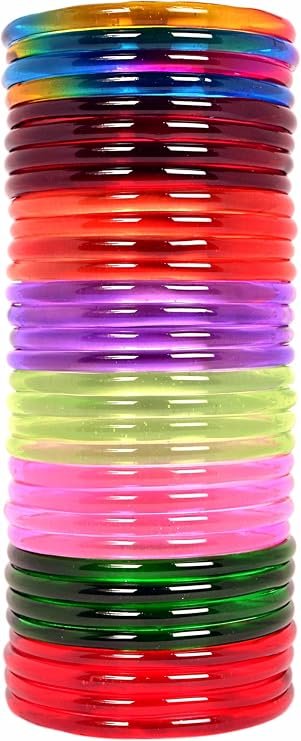 Glass Bangles/Kadas for Women |Smooth finish Kadas | Red,Green,Mehrun,Pink, Purple Multicolor Colors |Bangles for women Size: 2.4, 2.6 & 2.8 (32 Pcs) - Image 3