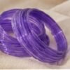 8 Pcs Trendy Glossy Jelly Glass Bangles