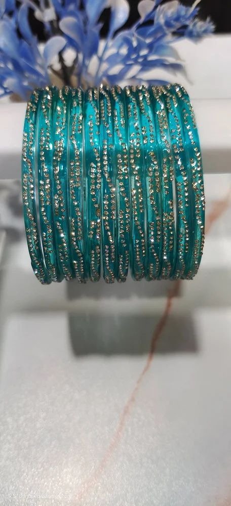 Indian stone Bangles 8pcs