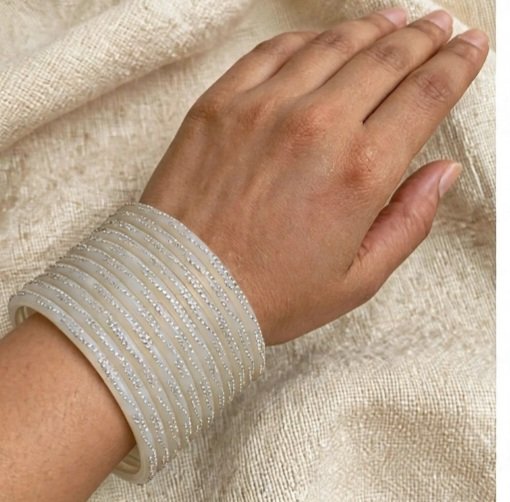 Indian stone Bangles 8pcs - Image 3