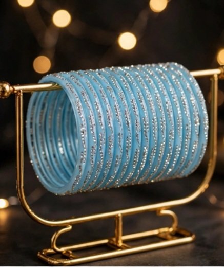 Indian stone Bangles 8pcs - Image 2